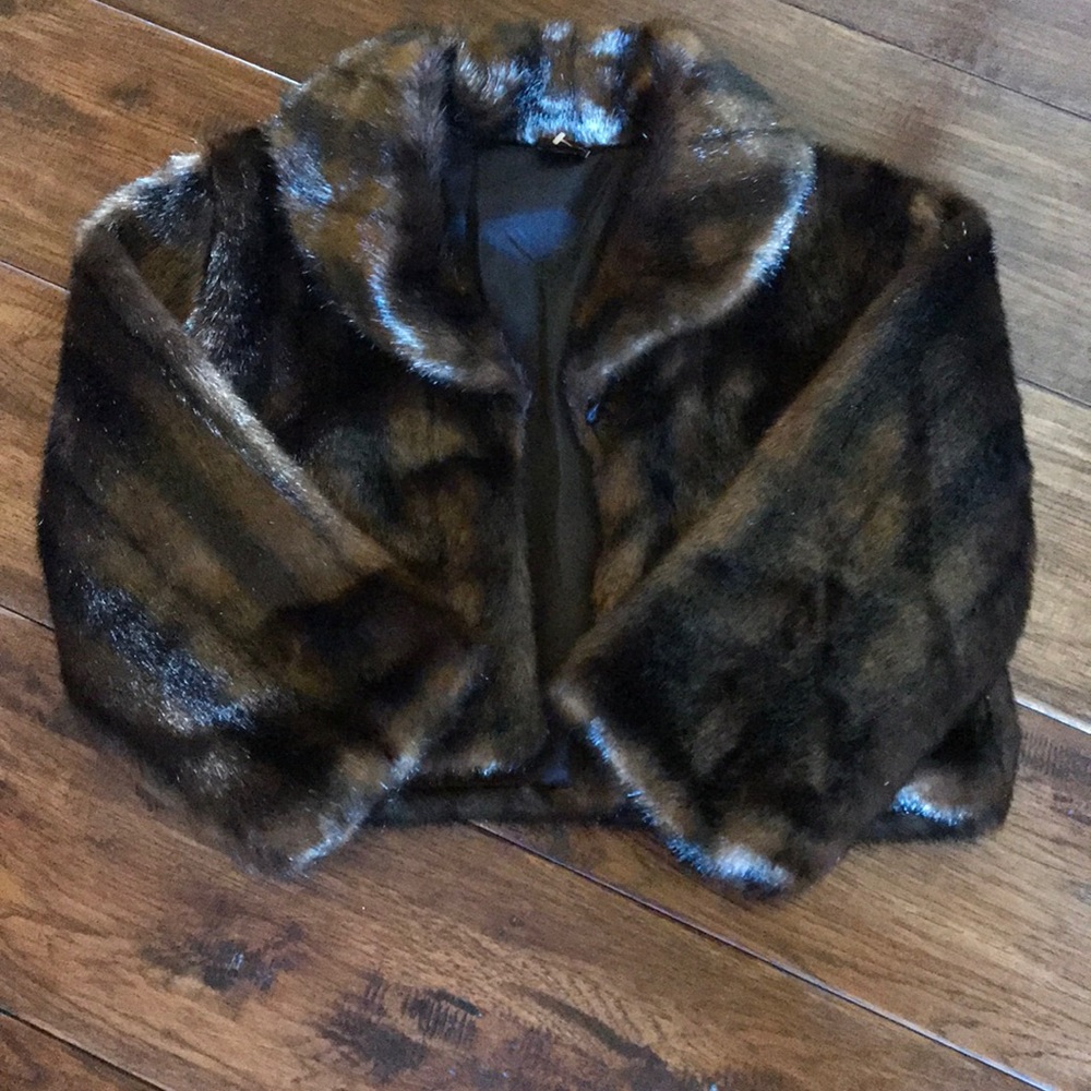 Faux Fur Bolero Jacket